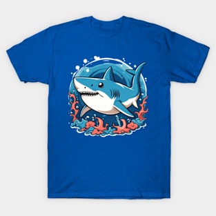 shark kids Tshirt, shark mug,shark stickers, shark magnet and more T-Shirt